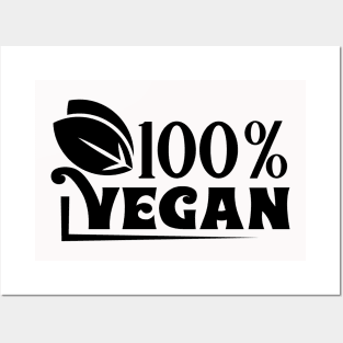 100% Vegan Posters and Art